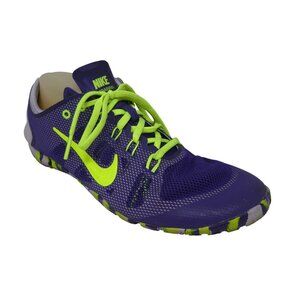 Nike Free Cross Bionic Purple Yellow Training Athletic Running Shoes Sneakers